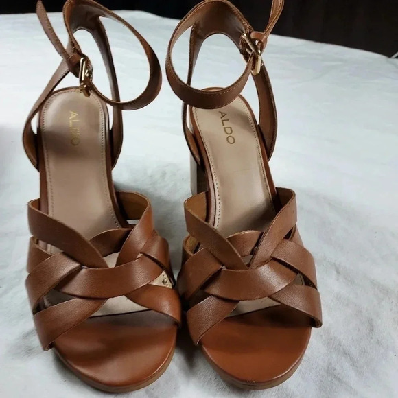 Aldo Gaclya Sandal Brown Size 7 - Picture 7 of 16